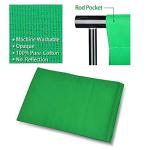 Green Screen Setup with Stand and Carry Bag