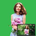 UTEBIT 5x6.5ft Green Screen Backdrop for Videos