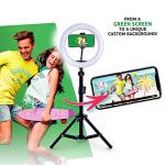 DIY Ring Light Kit with Green Screen & Phone Mount