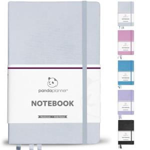 Panda Planner A5 Wide-Ruled Notebook in Gray