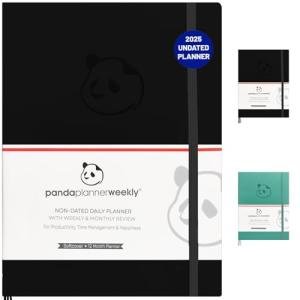 Panda Planner Weekly 2025-2026 - Undated Organizer Notebook