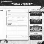 Panda Planner Weekly 2025-2026 - Undated Organizer Notebook