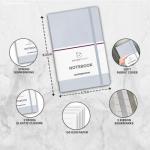 Panda Planner A5 Wide-Ruled Notebook in Gray