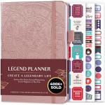 Legend Planner: A5 Goal-Setting Organizer in Rose Gold