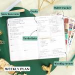 Legend Planner: A5 Goal-Setting Organizer in Rose Gold