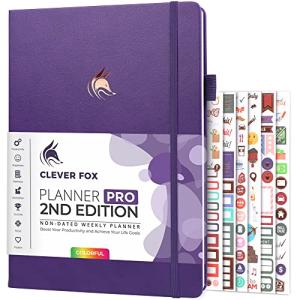 Clever Fox Planner PRO 2nd Edition - Weekly Organizer