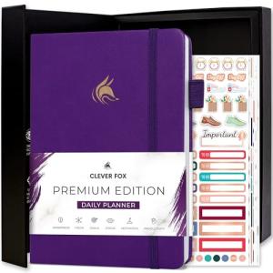Clever Fox Undated Daily Planner and Organizer