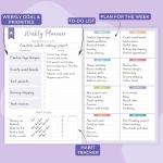 Clever Fox Weekly Desk Planner – Boost Productivity