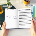 Clever Fox Undated Daily Planner Notebook - Mystic Blue