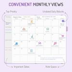 Undated Weekly Planner 2025 - A5 Organizer Notebook