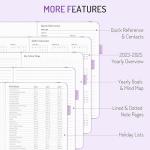 Undated Weekly Planner 2025 - A5 Organizer Notebook