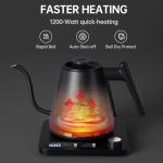 Tisanio Gooseneck Electric Kettle with Temp Control