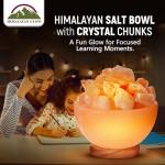 Himalayan Salt Massage Bowl Lamp with Dimmer