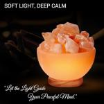 Himalayan Salt Massage Bowl Lamp with Dimmer