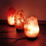 Dimmable Himalayan Salt Lamp with Wooden Base