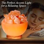 Himalayan Salt Massage Bowl Lamp with Dimmer