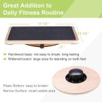 StrongTek Wooden Balance Board for Core & Stability