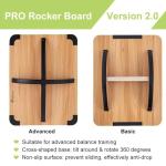 StrongTek Wooden Balance Board for Core & Stability