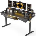 Electric Height Adjustable Standing Desk with Drawers