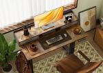 Claiks Adjustable Electric Standing Desk with Drawers
