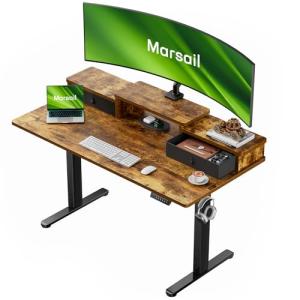 Marsail 55" Height Adjustable Electric Standing Desk
