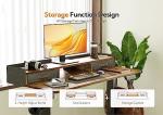 Claiks Adjustable Electric Standing Desk with Drawers