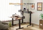 Claiks Adjustable Electric Standing Desk with Drawers