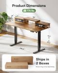 Marsail 55" Height Adjustable Electric Standing Desk