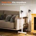 Adjustable Height Mobile Standing Desk for Home Office