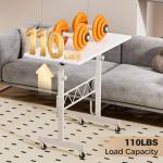 Adjustable Height Mobile Standing Desk for Home Office