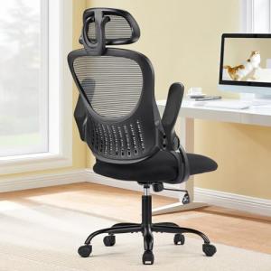 Ergonomic Rolling Desk Chair with Adjustable Headrest