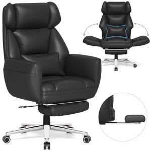 Gabryllly Ergonomic Office Chair with Footrest