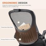 Ergonomic Rolling Desk Chair with Adjustable Headrest