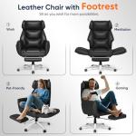 Gabryllly Ergonomic Office Chair with Footrest