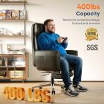 Gabryllly Ergonomic Office Chair with Footrest