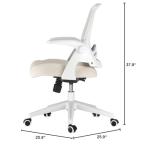 Ergonomic Hbada Office Desk Chair with Flip-Up Arms