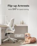 Ergonomic Hbada Office Desk Chair with Flip-Up Arms