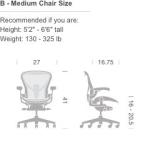Herman Miller Aeron Chair - Size B, Graphite