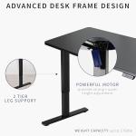 VIVO Electric Adjustable Standing Desk, Black 60x24