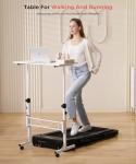 Adjustable Height Rolling Standing Desk with Wheels