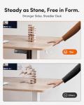 Electric Height Adjustable Standing Desk, 48x24 Inches
