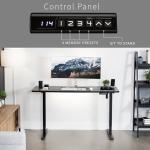 VIVO Electric Adjustable Standing Desk, Black 60x24