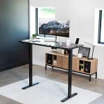 VIVO Electric Adjustable Standing Desk, Black 60x24