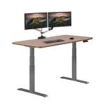 Adjustable Electric Standing Desk - Walnut Finish