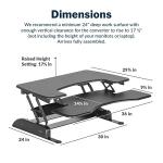 VariDesk Pro Plus 36 Adjustable Sit-Stand Desk Riser