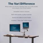 Adjustable Electric Standing Desk - Walnut Finish