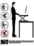32-Inch Height Adjustable Standing Desk Converter