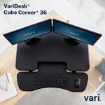 VariDesk Cube Corner Standing Desk Converter