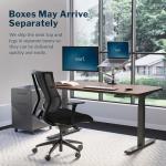 Adjustable Electric Standing Desk - Walnut Finish