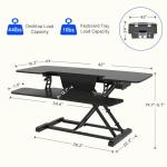 FLEXISPOT Adjustable Electric Standing Desk Converter